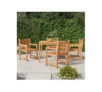 5-delige Tuinset massief teakhout3157147
