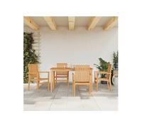 Vidaxl Ensemble À Dîner De Jardin 5 Pcs Bois De Teck Massif
