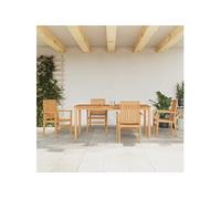 5-delige Tuinset massief teakhout3157919