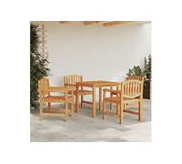 Vidaxl Ensemble À Dîner De Jardin 5 Pcs Bois De Teck Massif