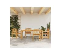 vidaXL 5-delige Tuinset massief teakhout3157933 G
