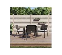 5-delige Tuinset met kussens poly rattan en staal3186986