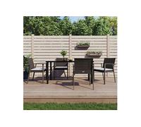vidaXL 5-delige Tuinset met kussens poly rattan en staal3186993 G