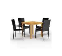 5-delige Tuinset zwart3067693