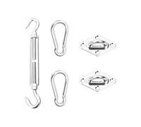Kit de Montage de Voile d'Ombrage 5 pcs Acier Inoxydable Accessoire vidaXL