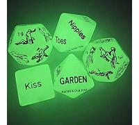 ̶ ̶ ̶ ̶ ̶ ̶ ̶ ̶ ̶ ̶5 Dés Verts Phosphorescents, Ensemble De Dés Cadeaux pour Les événements Familiaux Saint Valentin Mardi Gras Anniversaire, Cadeaux pour Hommes Et Femmes
