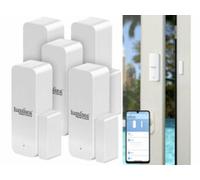 5 détecteurs d'ouverture de porte/fenêtre connectées compatibles ZigBee Luminea Home Control