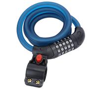 5 - Digit Coded Bike Lock, Security Lock with 150 cm Steel Rope, Anti - Drilling Waterproof Disc Brake Lock for Mountain Bike, Motorcycle, Electric Scooter and Outdoor Gear (Bleu mat)