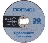 5 disques de tronçonnage minces SpeedClic Dremel SC409
