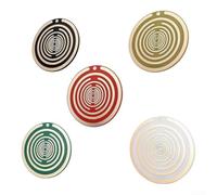 5 disques polarisés 8 cm bobine de cuivre soulagement de la douleur | ABS et cuivre, 5 couleurs : blanc, vert, noir, rouge, jaune, pour un design durable, théorie traditionnelle