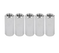 5 écrous à embase hexagonale en acier inoxydable 304, écrous à filetage pour boulons, goujons et vis de machine, écrous à embase longs M12x1,75 avec design hexagonal pour intérieur