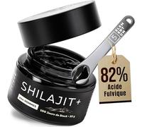 5 elementum Shilajit Original Himalaya pour Hommes - Résine de Shilajit Pure 50g (Mumio) avec 82 % d’Acide Fulvique | Mumijo Naturel Himalayen Hautement Dosé | Pot en Verre + Cuillère Doseuse 500 mg
