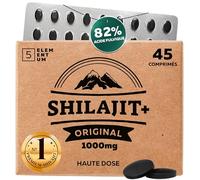 5 elementum Shilajit Pure Himalaya - 45 Comprimés Hautement Concentrés, 22 500 mg, 82% d’Acide Fulvique | Comprimés Naturels, Faciles à Avaler | Mumijo Authentique d’Himalaya | Testé en Laboratoire