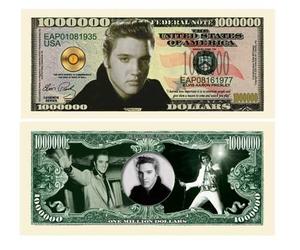 (5) Elvis Presley Million Dollar Bill by www.AmericanArtClassics.com by www.AmericanArtClassics.com