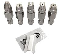 5 Embouts de Buse pour laveuse électrique,Embouts de buse de pulvérisation pour nettoyeur haute pression,1/4 connexion rapide 5 embouts (0006/2503/2510/2530/4003)