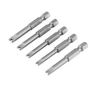 5 Embouts de Tournevis en Acier Allié S2, 50 mm de Longueur 1/4" Embouts de Tournevis Magnétiques en Forme de U à Queue Hexagonale, Embout en Forme De U