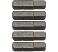 5 embouts de vissage court 25mm entrainement 6 pans 1/4 pour visseuse - emboutspourtournevis14 : 6 pans de 6 - Oc-pro G