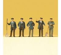 5 employés ferroviaire - HO 1/87 - PREISER 12191