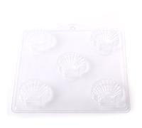 5 empreintes en forme de coquille Saint Jacques-Classic-Moule à savons G06