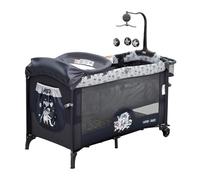 5 en 1 Lit Bébé Pliable,Réglables en Hauteur, Aucune Installation Nécessaire,Jouets,Table à Langer, Super Forte Charge Porteuse, Facile à Voyager, Moustiquaire, De La Naissance à La Petite Enfance