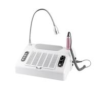 5 en 1 Manucure Pédicure Machine 30000RPM Lampe Chauffante Rotative 360° Vernis à Ongles Remover & Aspirateur Haute Puissance pour Ongles Acrylique