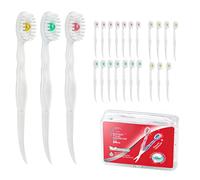 5 En 1 Mini Brosse À Dents, 24 Pièces Mini Brosses À Dents, Brosses À Dents Et Brosse À Dents, Pour Voyage, Camping(Pack Mixte)