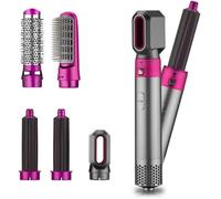 5 En 1 Multifonctionnel Sèche-cheveux Peigne Air Chaud Styler Peigne Avec YOKULI® Boîte De Rangement Bleu