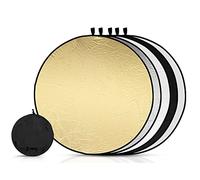 5 en 1 Réflecteur, 24inch/60cm Reflecteur Lumiere Photo, Pliable Reflecteur Lumiere, Réflecteur De Lumière, Panneau Réflecteur Photo Pliable Multi-Disques,pour Portrait,Selfie,Photographie De Mariage