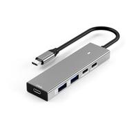 5 en 1 UsbC HUB Adaptateur répartiteur en aluminium UsbA USB3.2 Station d'accueil 10 Gbit/s Transfert de données rapide Hub USB