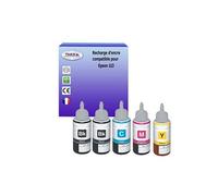 5 Encres compatibles avec Epson EcoTank ET-16150, ET-16600 remplace Epson 113 -