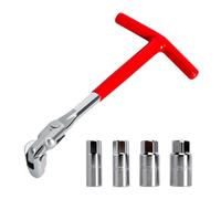 5 Ensemble de clés à bougie, CléS à Bougie Douilles 14 mm,16 mm,18 mm,21 mm | Douille Bougies à Poignée en T pour Voiture et Moto