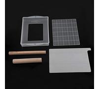 5 Ensemble d'Outils de Fabrication de Nougat, Moules à Nougats Faits à la Main en Silicone Antiadhésif, avec Plateau, Tapis, Moule en Silicone et Bâton en Bois, pour Faisant du Nougat le Chocolat