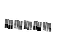 5 Ensembles Autocollants De Sport Pour Yeux De Bandes Adhésives Noires Pour Personnalisation De Éblouissement Et Amélioration De Concentration Pendant Les Matchs 160 Pièces * 5