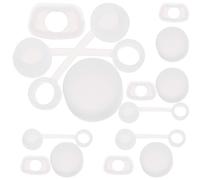 5 Ensembles Bouchon de Gobelet en Silicone Alimentaire, 2.0 | Lot de Sets de Set de Sets de Pièces Transparentes, Protège la Paille Poussière, Usage Quotidien au Bureau