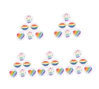 5 Ensembles Broche Arc Émail Lot De Pins Lgbtq Pour Vêtements Sacs Et Accessoires De Mode 6 Pièces * 5
