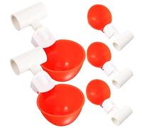 5 Ensembles Distributeur Automatique pour Volailles Abreuvoir Durable pour Poules Canards Dindes Cailles pour Approvisionnement Constant