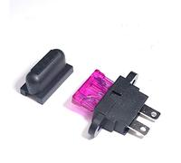 5 ensembles étanche Auto Standard porte-fusible moyen + voiture bateau camion ATC ATO fusible à lame 5A 7.5A 10A 15A 20A 25A 30A 35A 40A Câblage de protection (Size : 15A)