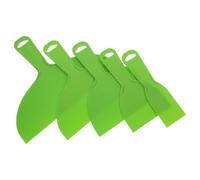 5 Ensembles Grattoir Mural Flexible en Plastique ABS Vert | Outil Professionnel Réutilisable, Usage pour Joint Compound et Nettoyage Carrelage, Style Pro