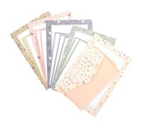 5 Ensembles Kit Chic D’enveloppes et Papier à Lettres A5 | Papier, Style Classique et Simple, pour Anniversaires et Invitations, Peut Se Fermer Cire