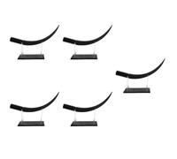 5 Ensembles Modèle de Cils pour Formation Salon Base, Acrylique Noir | Support Pédagogique pour Artistes et Étudiants, Présentation sur Bureau ou Poste Maquillage, Extensions et Faux Cils
