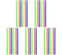 5 Ensembles Onglets Fluorescents PET Transparents | Marquage Propre et Amovible, Remarques Manuscrites, Usage Quotidien, pour Manuels, Notes et Révision