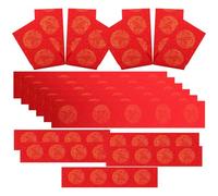 5 Ensembles Papier de Calligraphie Rouge, Traditionnel | Surface Lisse, Usage Encre Chinoise, Décoration de Porte, Fêtes du Nouvel An, Mariages, DIY