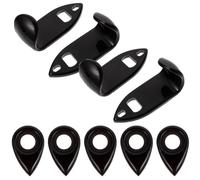5 Ensembles Repose-pouce pour Saxophone en Abs Noir, Lot de