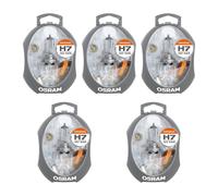 5 Ersatzlampen-Boxen Original H7 12V OSRAM Convient pour Divers Véhicules