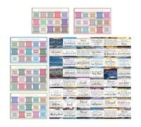 5 Étiquettes D'Index Biblique Et 50 Autocollants De Cartes Bibliques, Étiquettes De Mots, Accessoires De Journalisation, Accessoires De Lecture