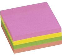 5 Etoiles Bloc Cube 400 Feuilles Notes Repositionnables Coloris Assortis Pastels 76x76 Mm Fluo