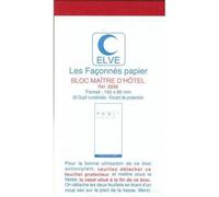 5 Etoiles Lot de 10 Elve Bloc Maitre d'Hôtel 50 Feuillets 96 x 165 mm 50/2 Autocopiant