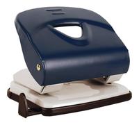 5 ETOILES Perforateur 2 trous. Capacité 20 feuilles. Ecart 8 cm. ø6mm. Réglette. Coloris bleu et gri