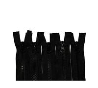5 Fermeture Éclair Noir 50 cm Ouvrable Séparable MAILLE 5 mm - Largeur 3 cm. Manteau blouson