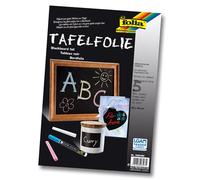 Folia 390490 - Tafelfolie 135µ, 5 Blatt, 23x33 cm, schwarz, selbstklebend